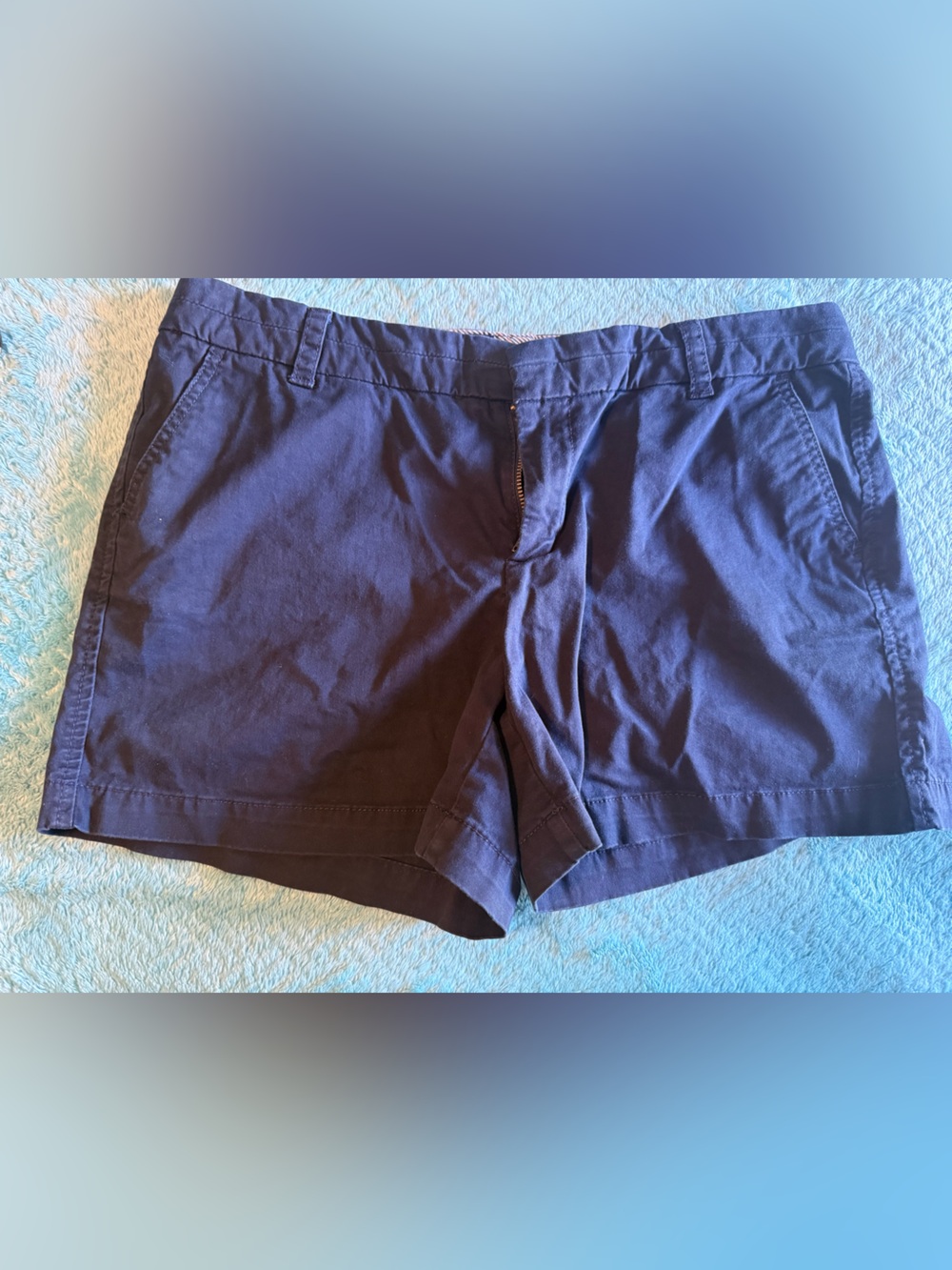 crown & ivy Navy Blue Chino shorts